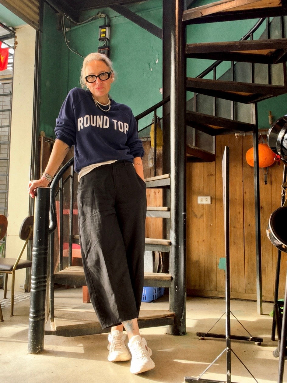 Round Top Varsity Sweatshirt